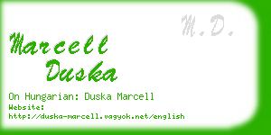 marcell duska business card